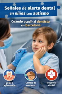 señales alerta dental niños autismo
